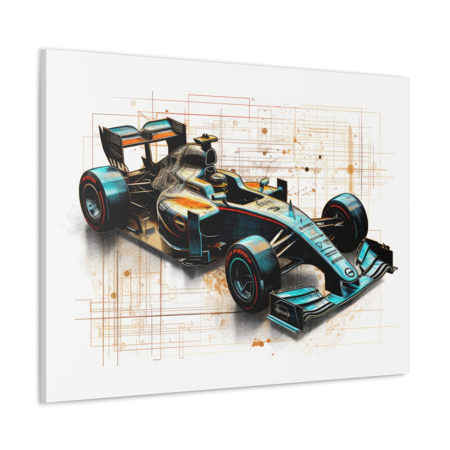 We Went Car Racing - Canvas