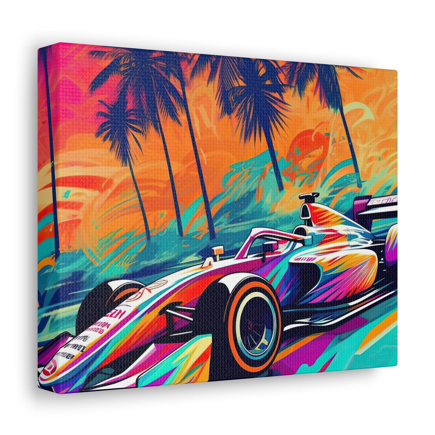 Miami Speed Formula Art - Canvas