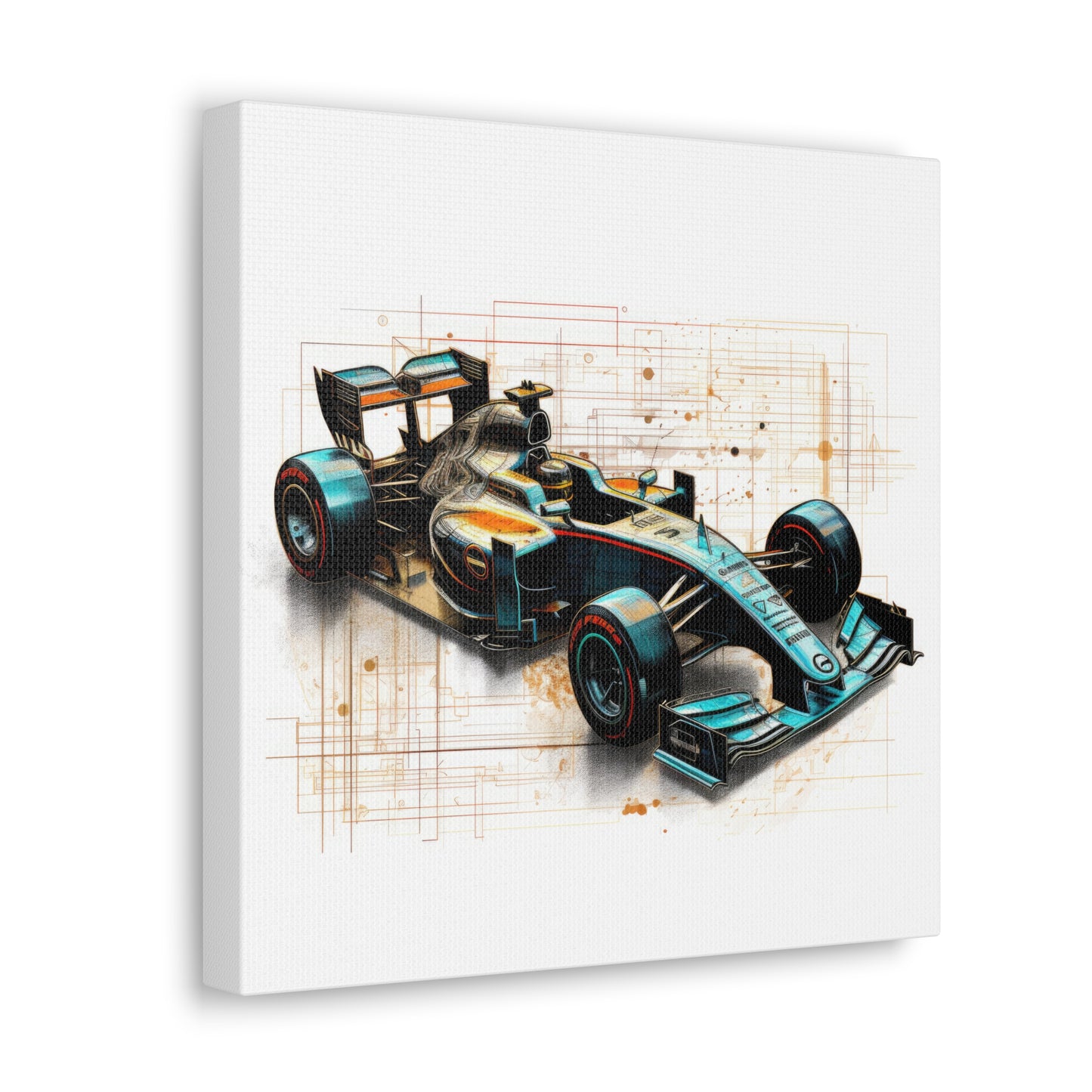 We Went Car Racing - Canvas