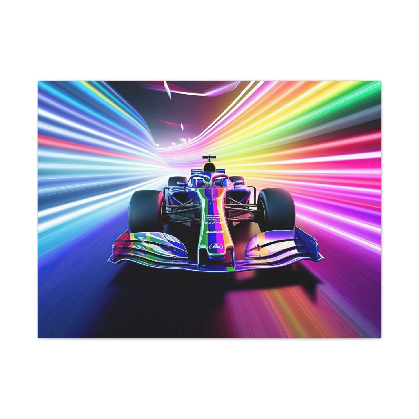 Racing in Neon Art - Canvas