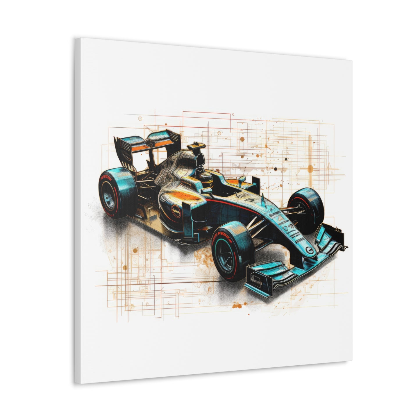 We Went Car Racing - Canvas