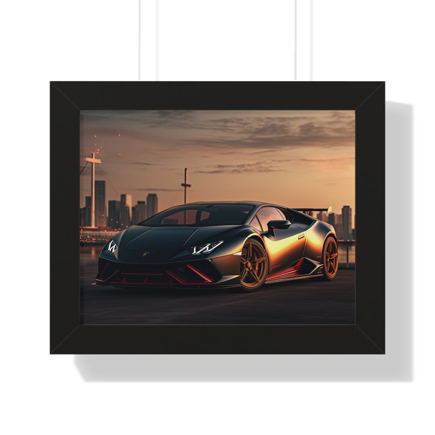 Lamborghini Flare - Framed Poster