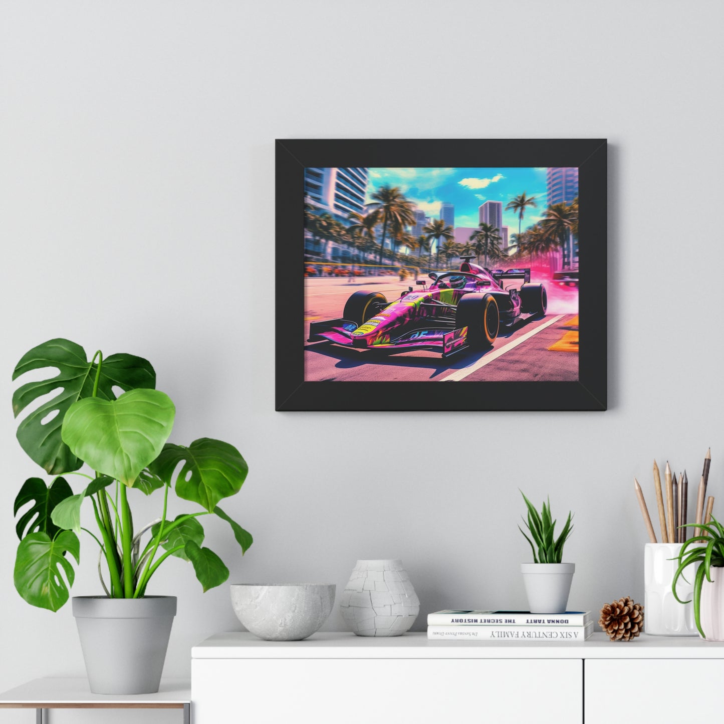 Miami Raceday Vibes - Framed Poster