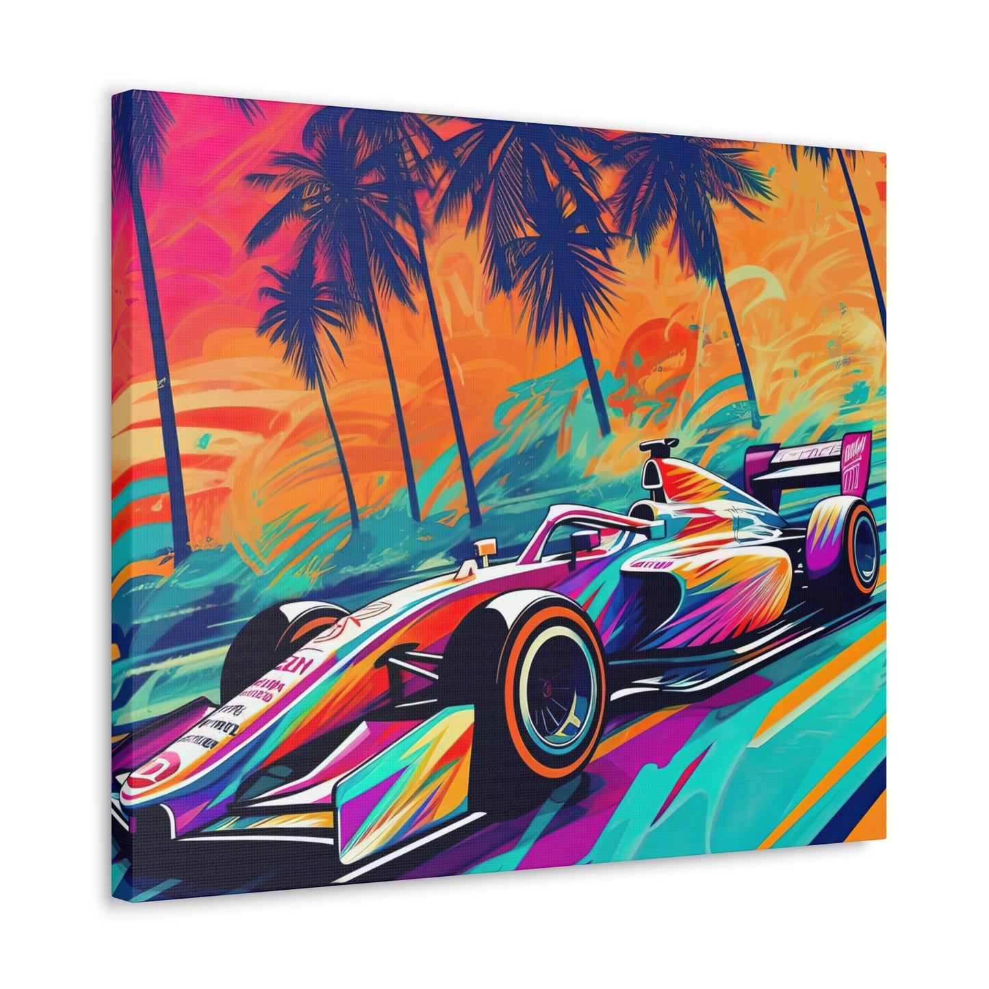 Miami Speed Formula Art - Canvas