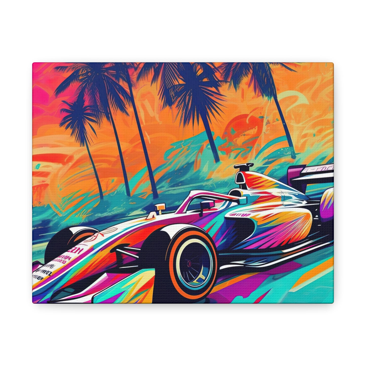 Miami Speed Formula Art - Canvas