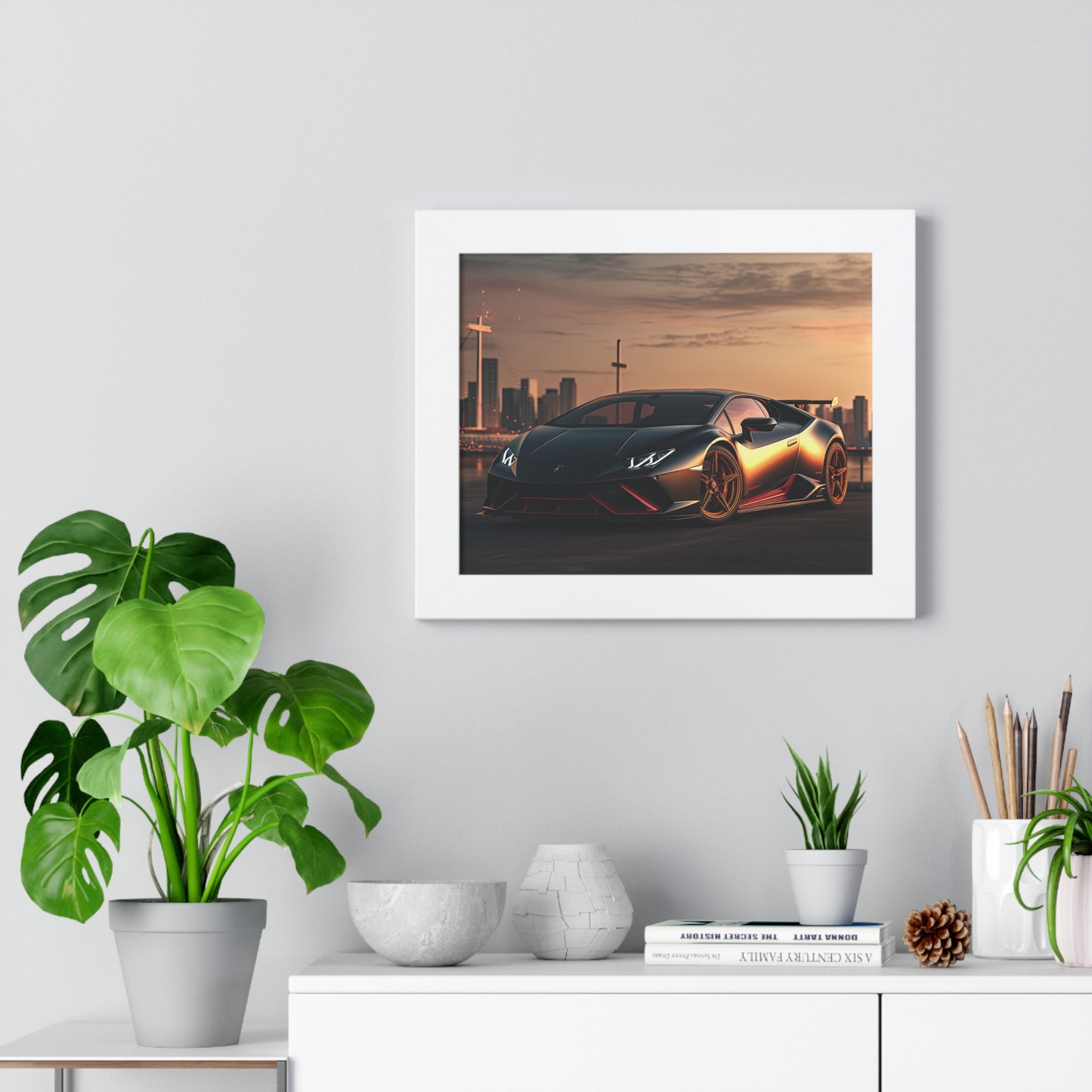 Lamborghini Flare - Framed Poster