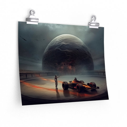 sci fi race car artwork 