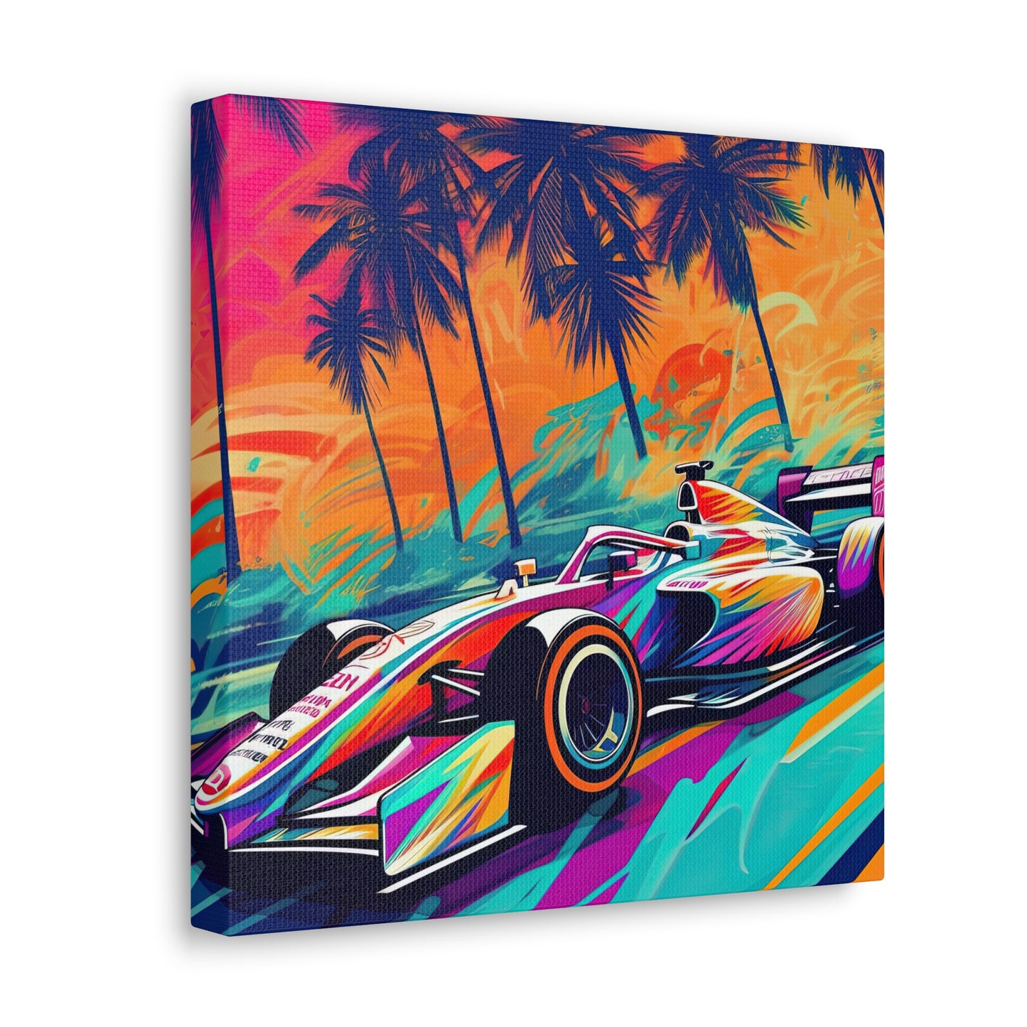 Miami Speed Formula Art - Canvas