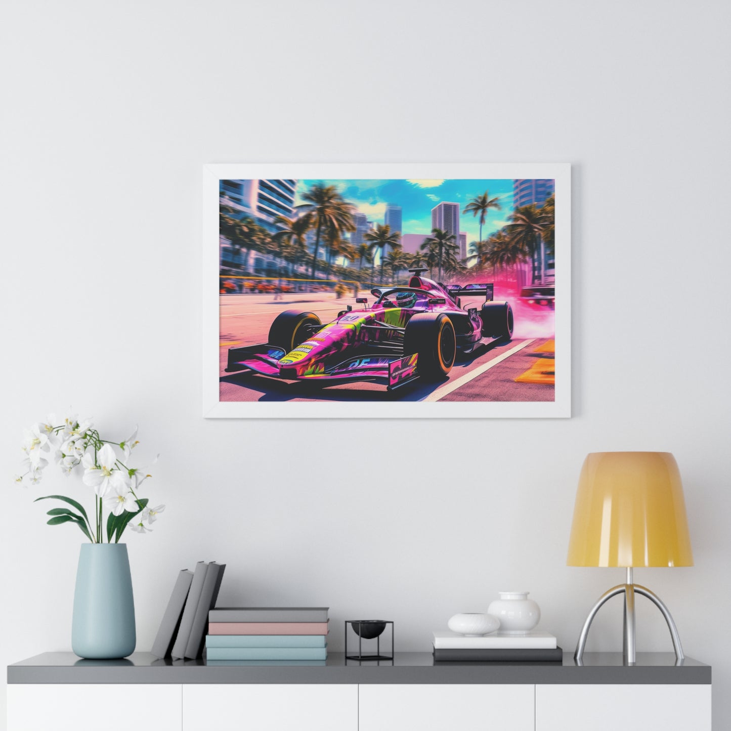 Miami Raceday Vibes - Framed Poster