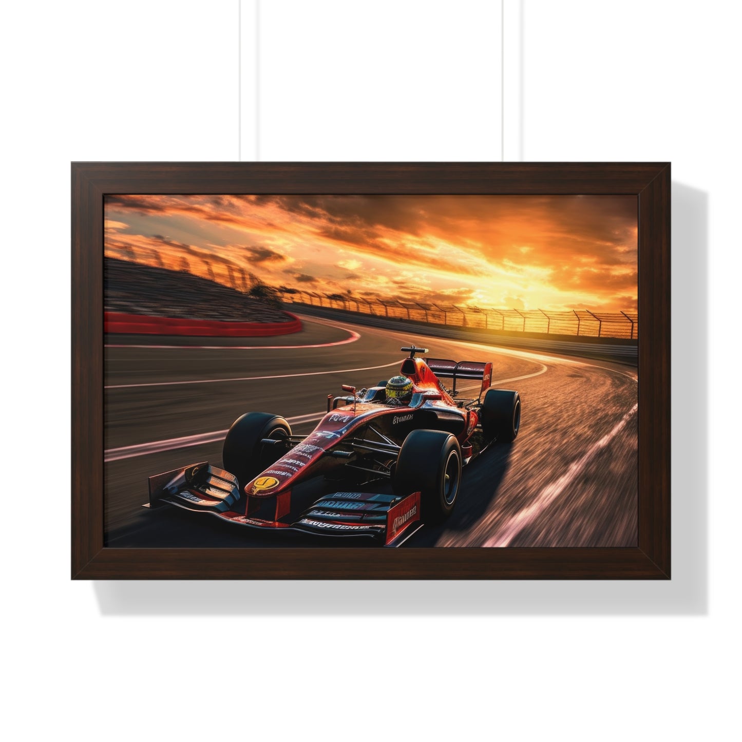 Formula Raceway Wall Art - Framed Poster