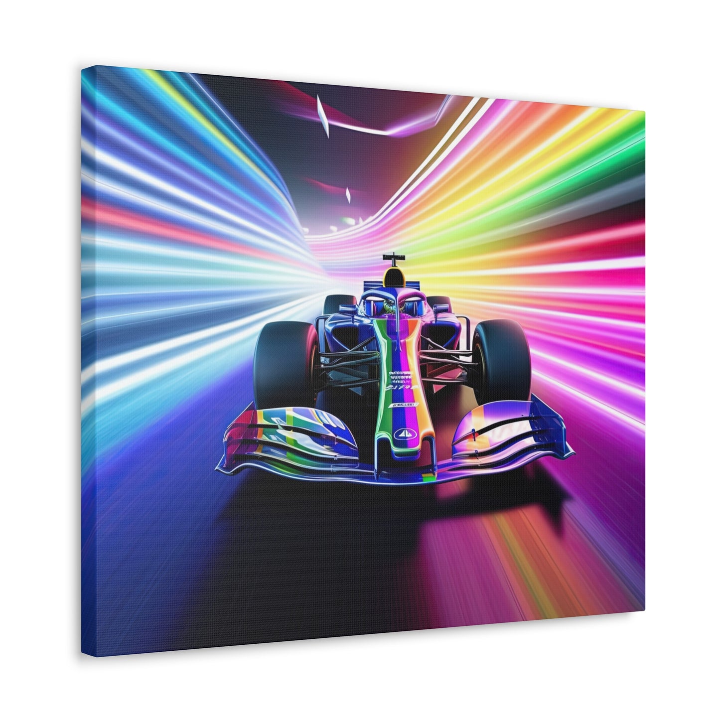 Racing in Neon Art - Canvas