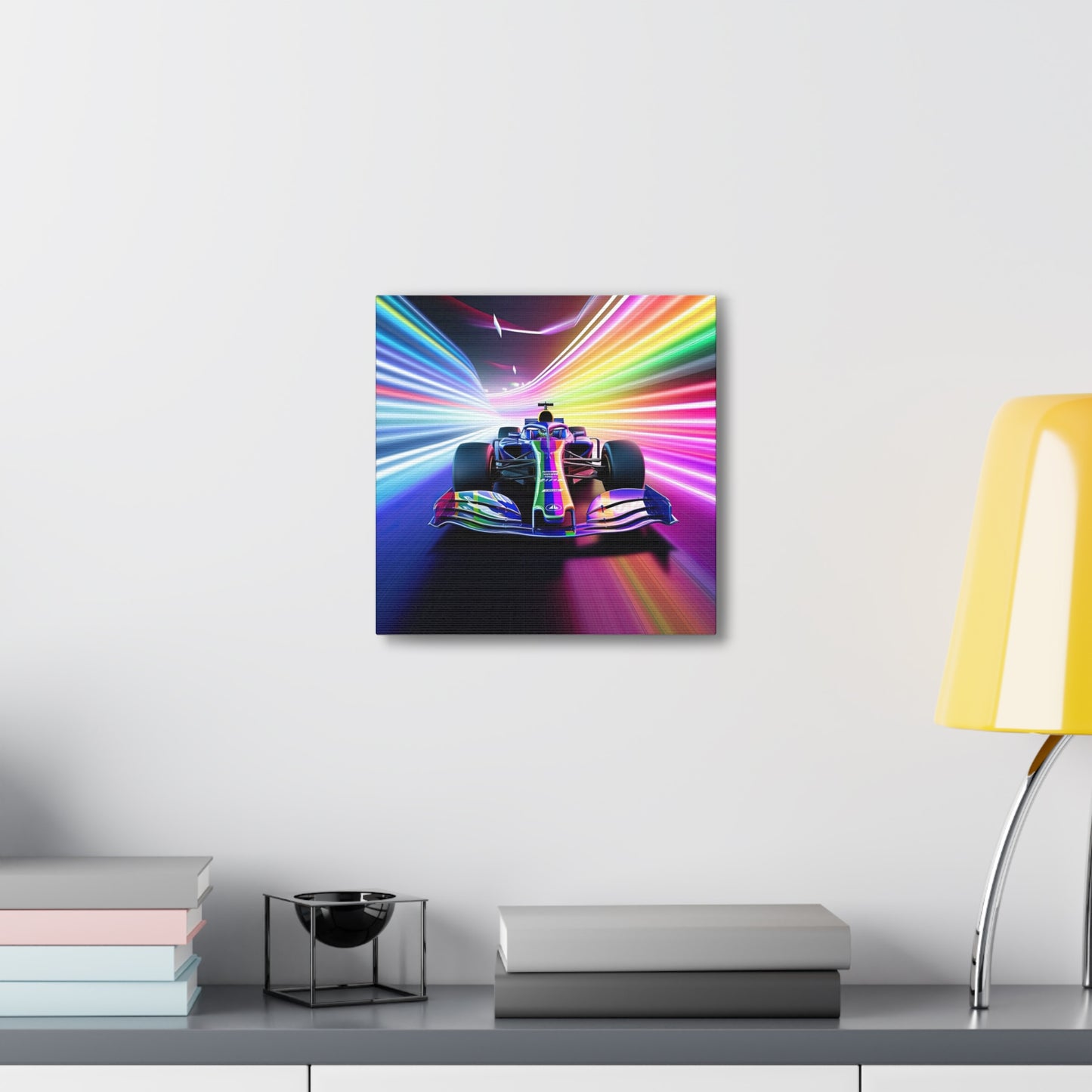 Racing in Neon Art - Canvas