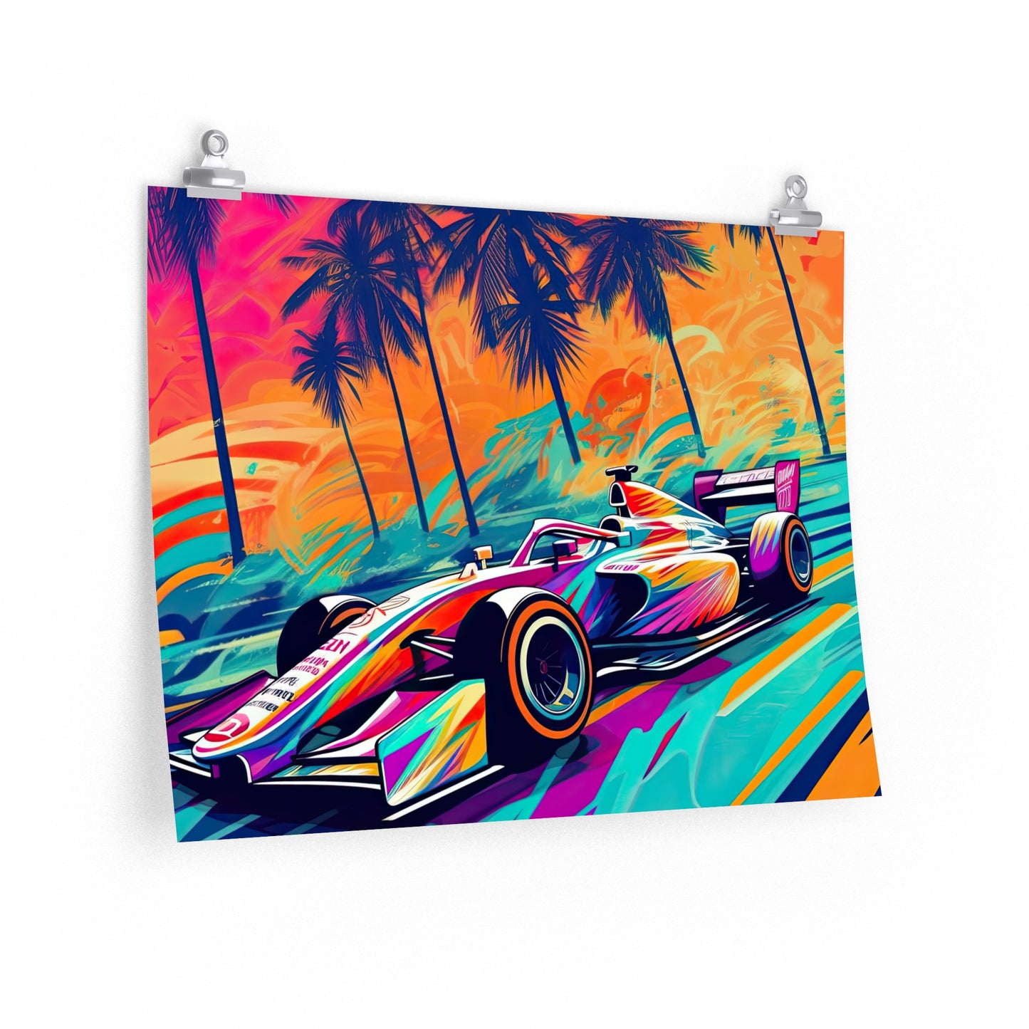 Miami Speed Formula Art - Poster