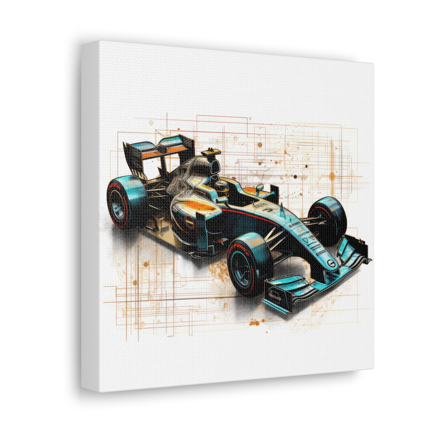 We Went Car Racing - Canvas