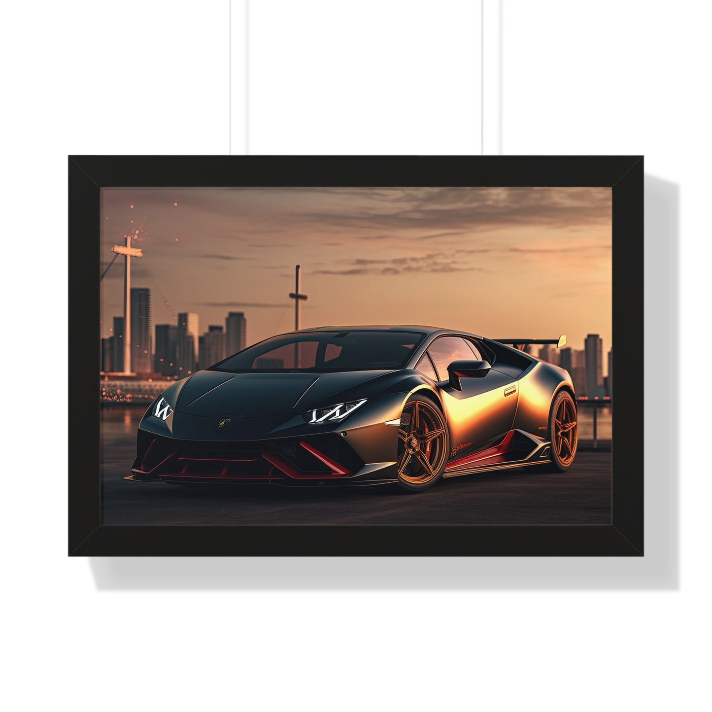 Lamborghini Flare - Framed Poster