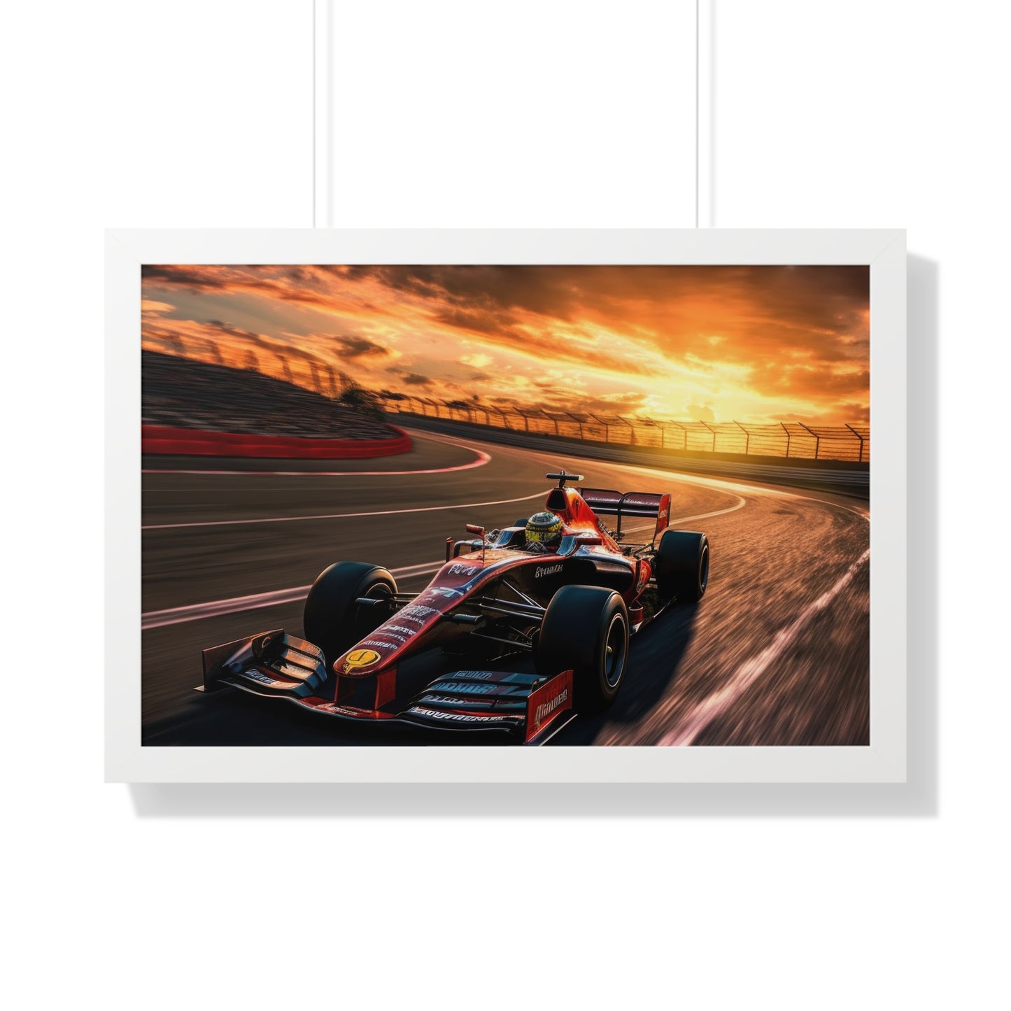 Formula Raceway Wall Art - Framed Poster