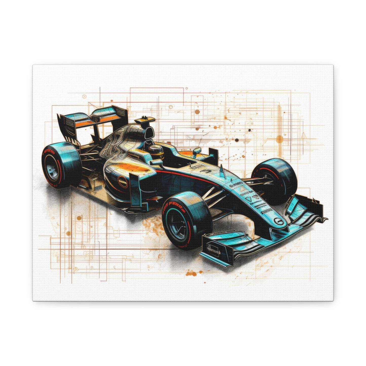 We Went Car Racing - Canvas