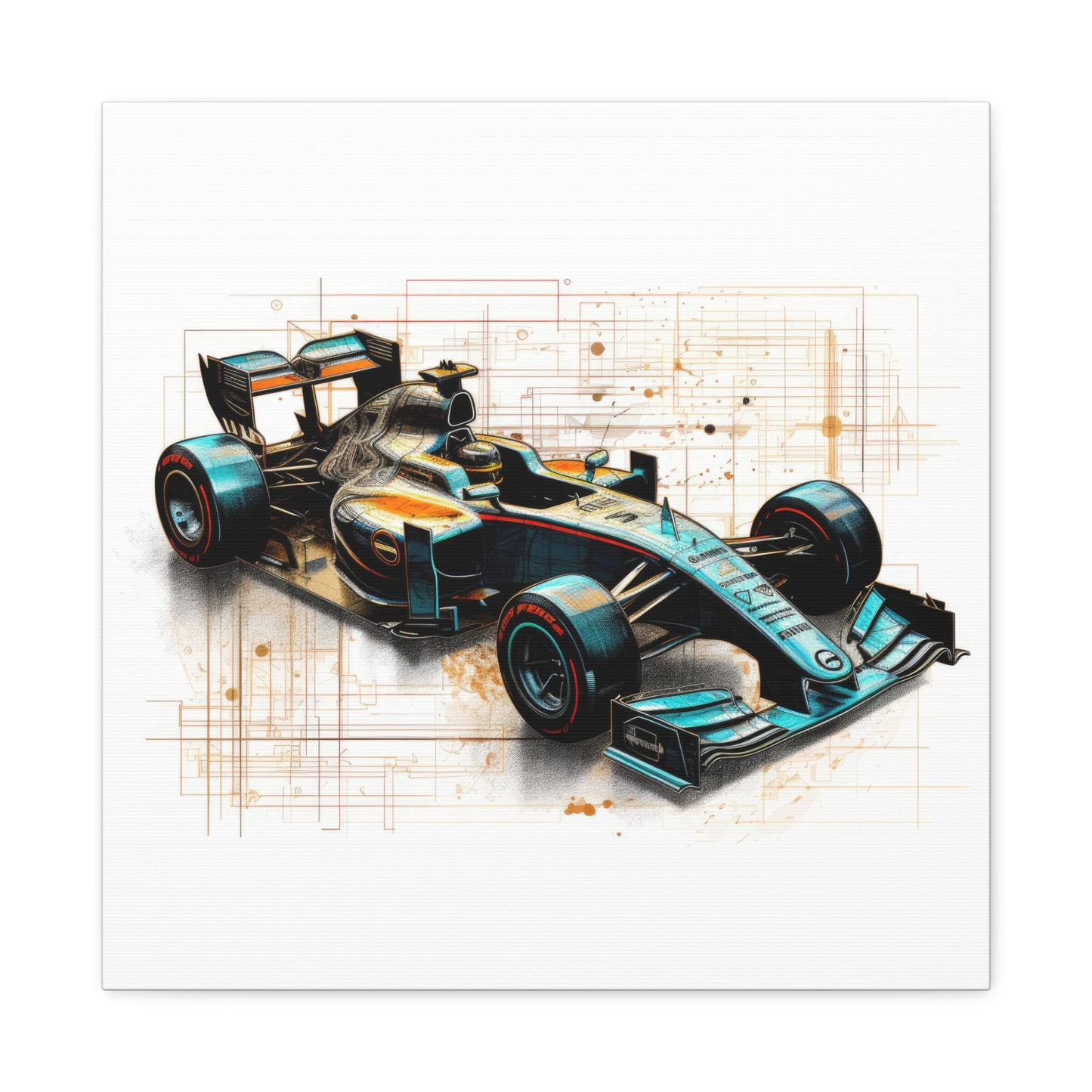 We Went Car Racing - Canvas