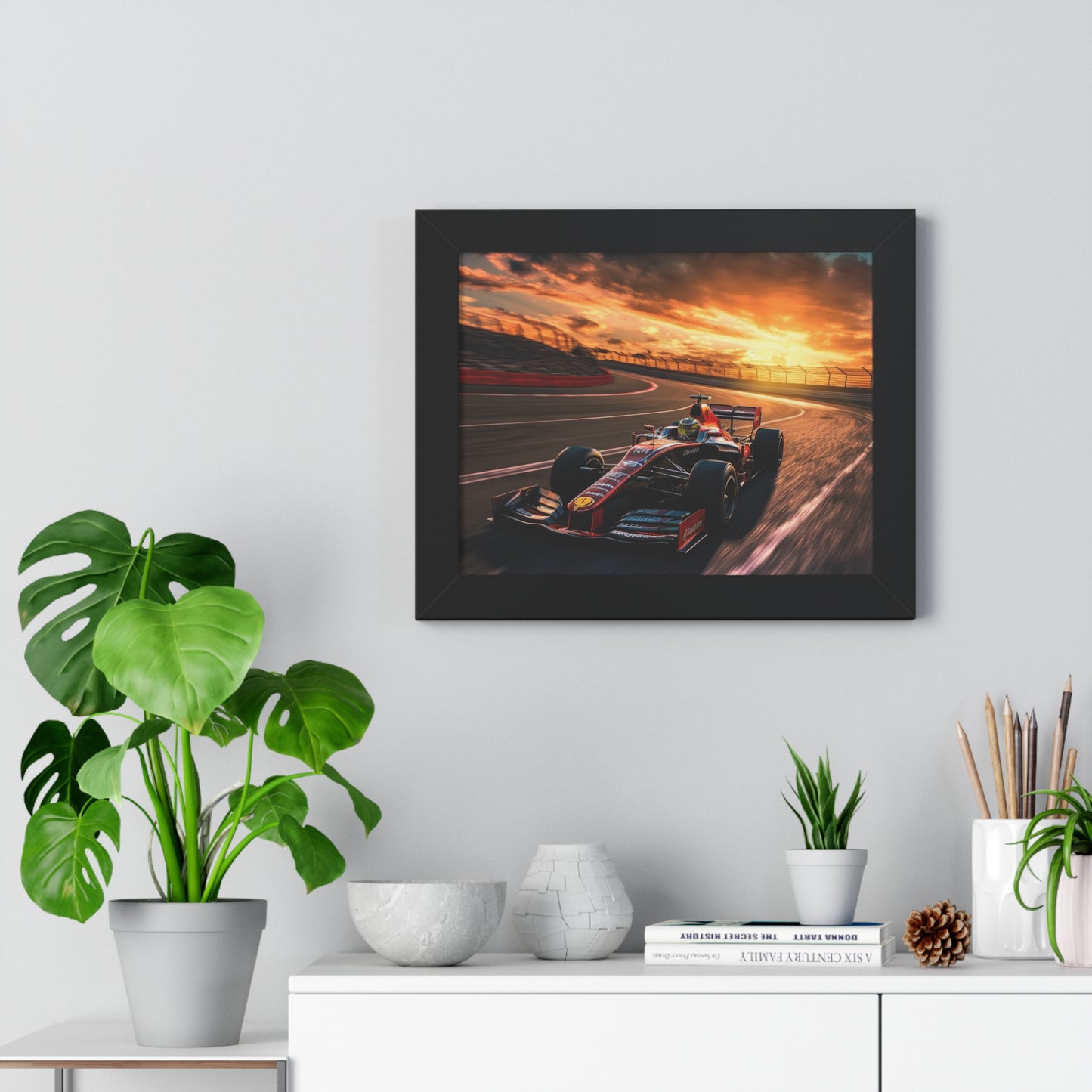 Formula Raceway Wall Art - Framed Poster