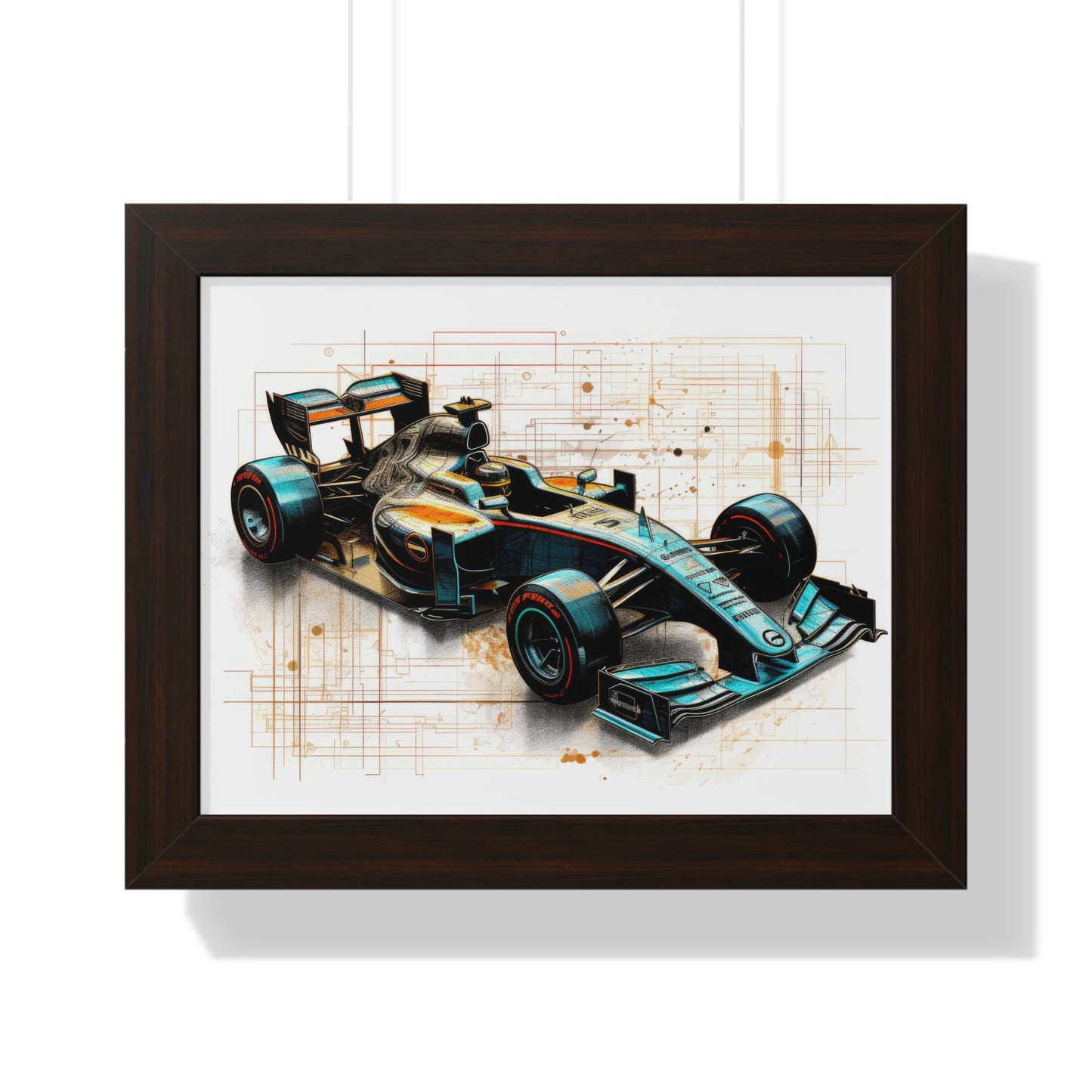 We Went Car Racing - Framed Poster