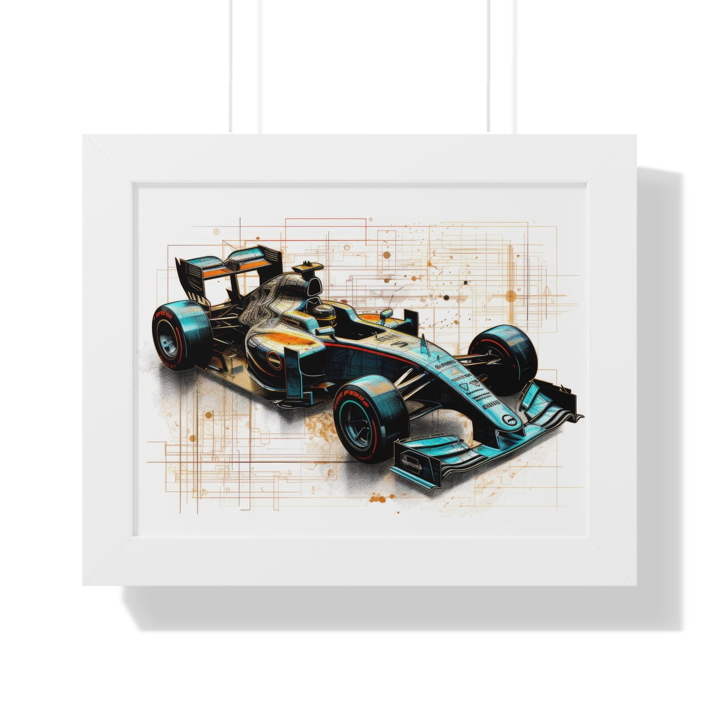 We Went Car Racing - Framed Poster