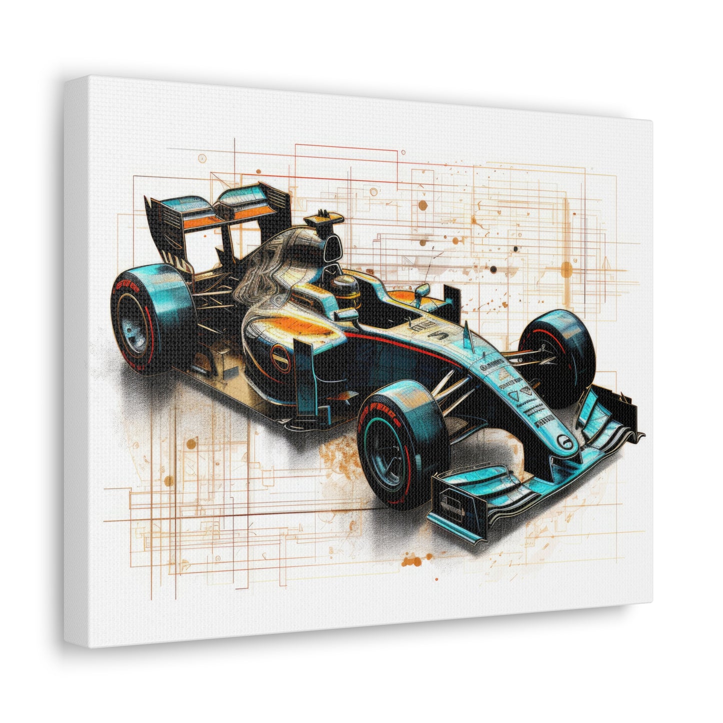 We Went Car Racing - Canvas