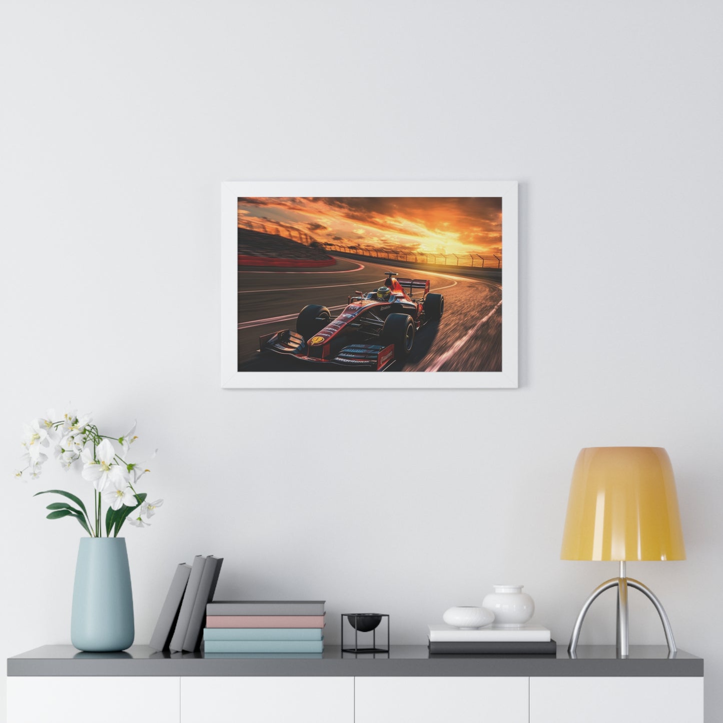 Formula Raceway Wall Art - Framed Poster