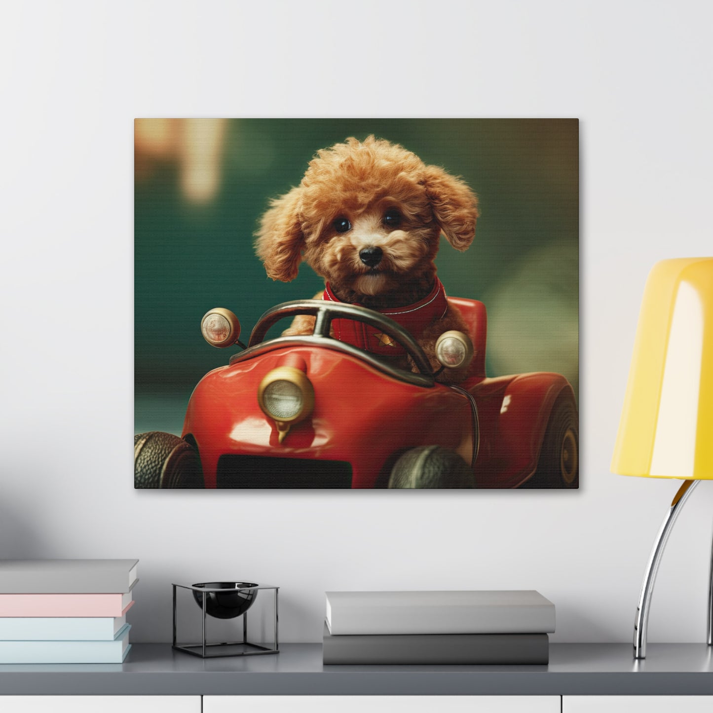 Formula Poodle Racer - Canvas