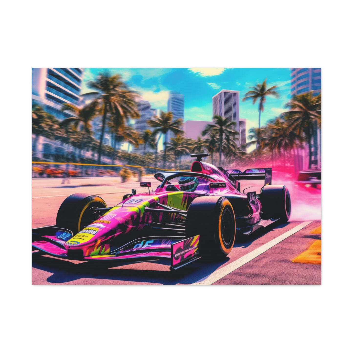 Miami Raceday Vibes - Canvas