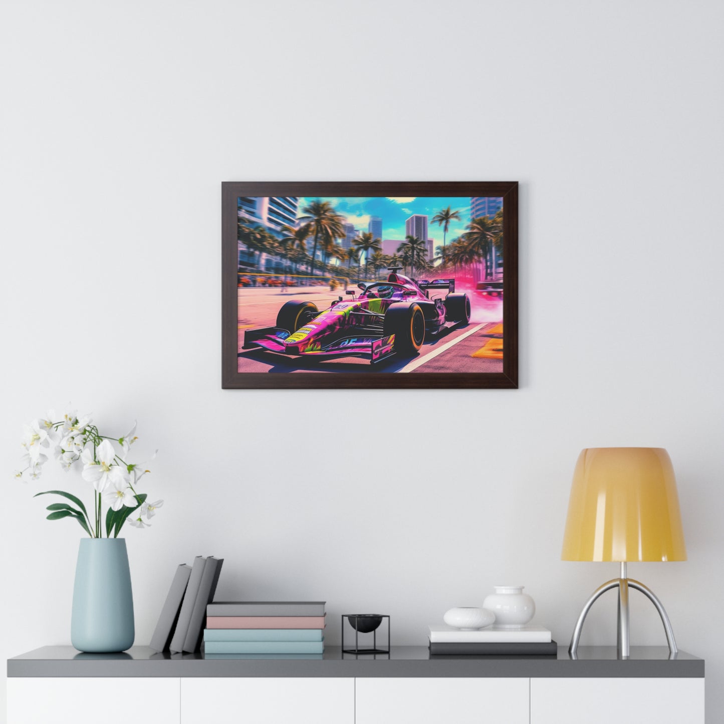 Miami Raceday Vibes - Framed Poster