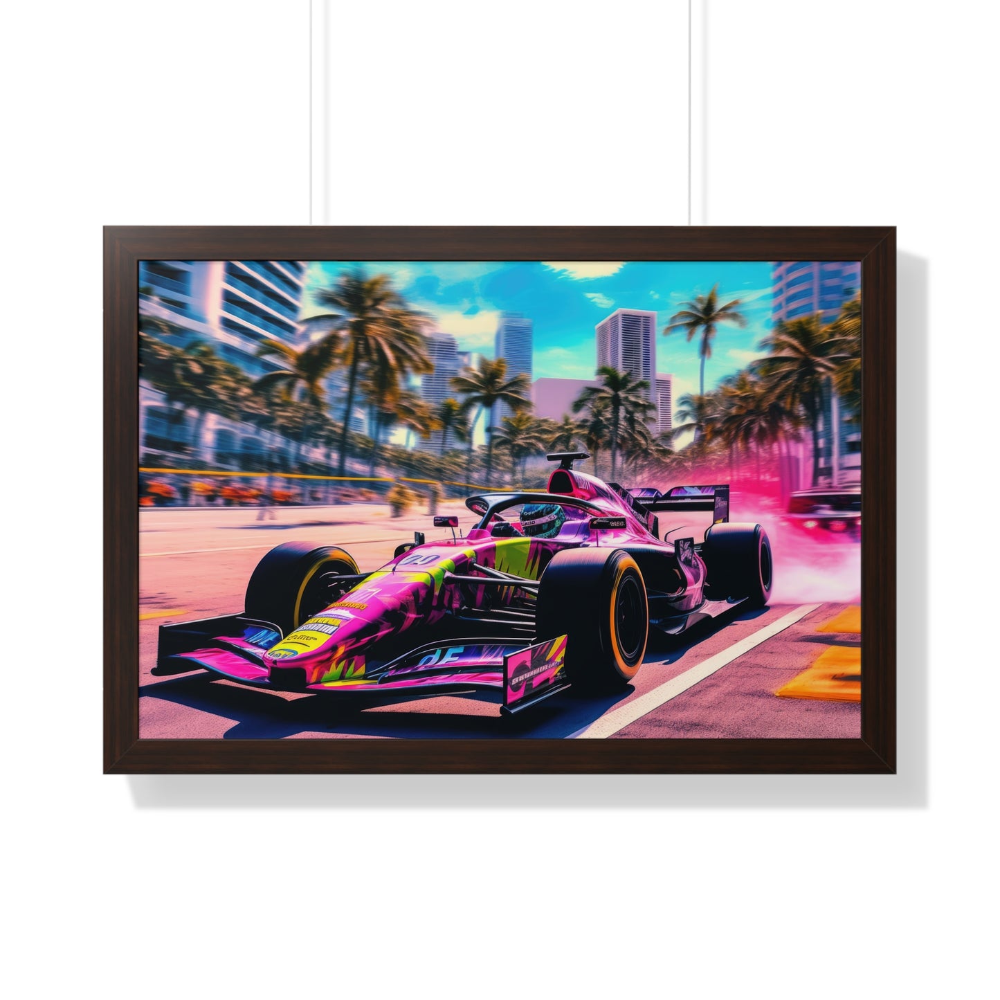 Miami Raceday Vibes - Framed Poster