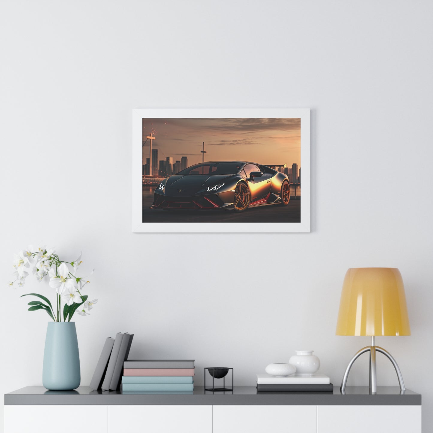 Lamborghini Flare - Framed Poster