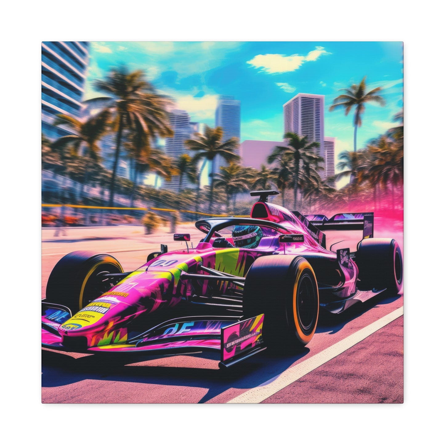 Miami Raceday Vibes - Canvas