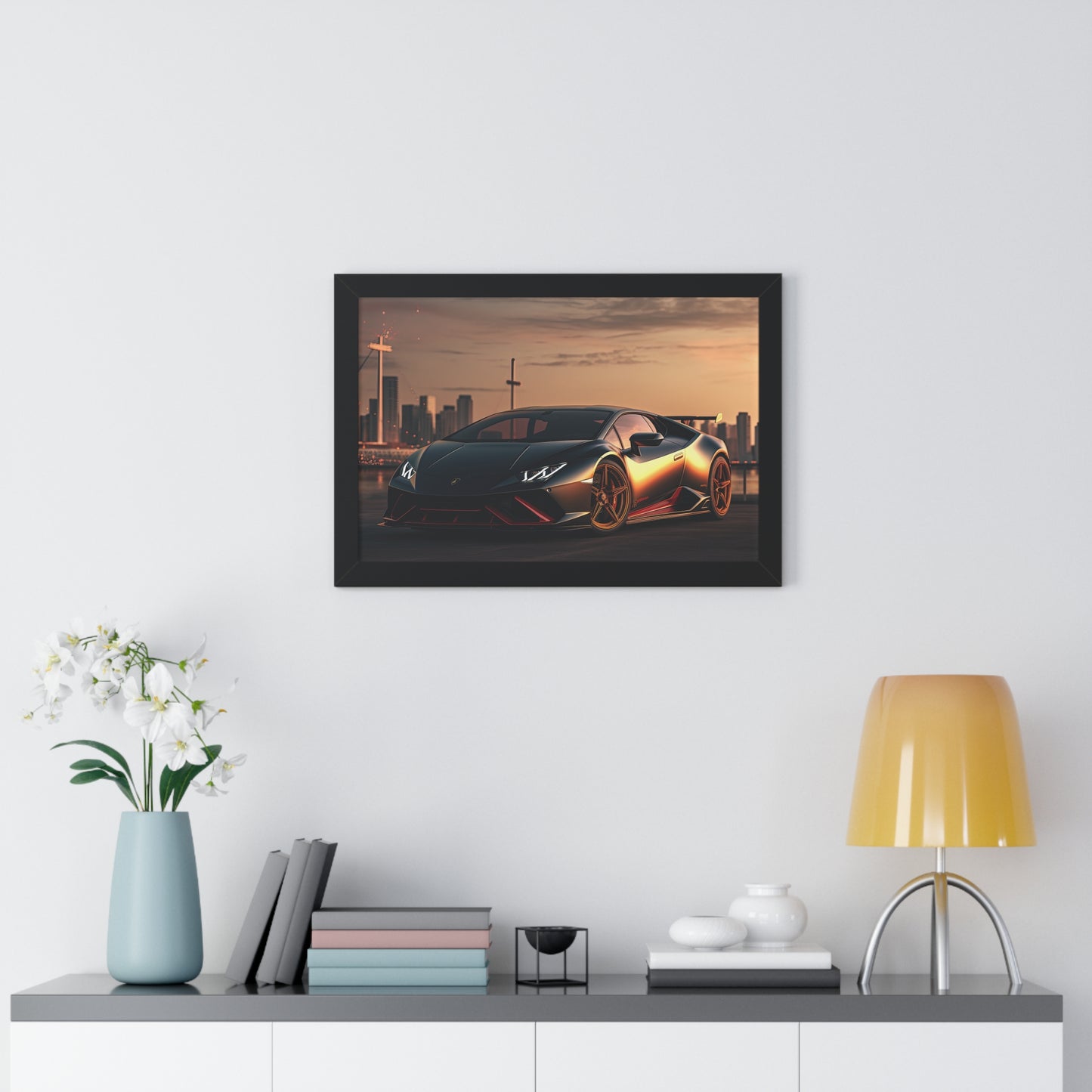 Lamborghini Flare - Framed Poster