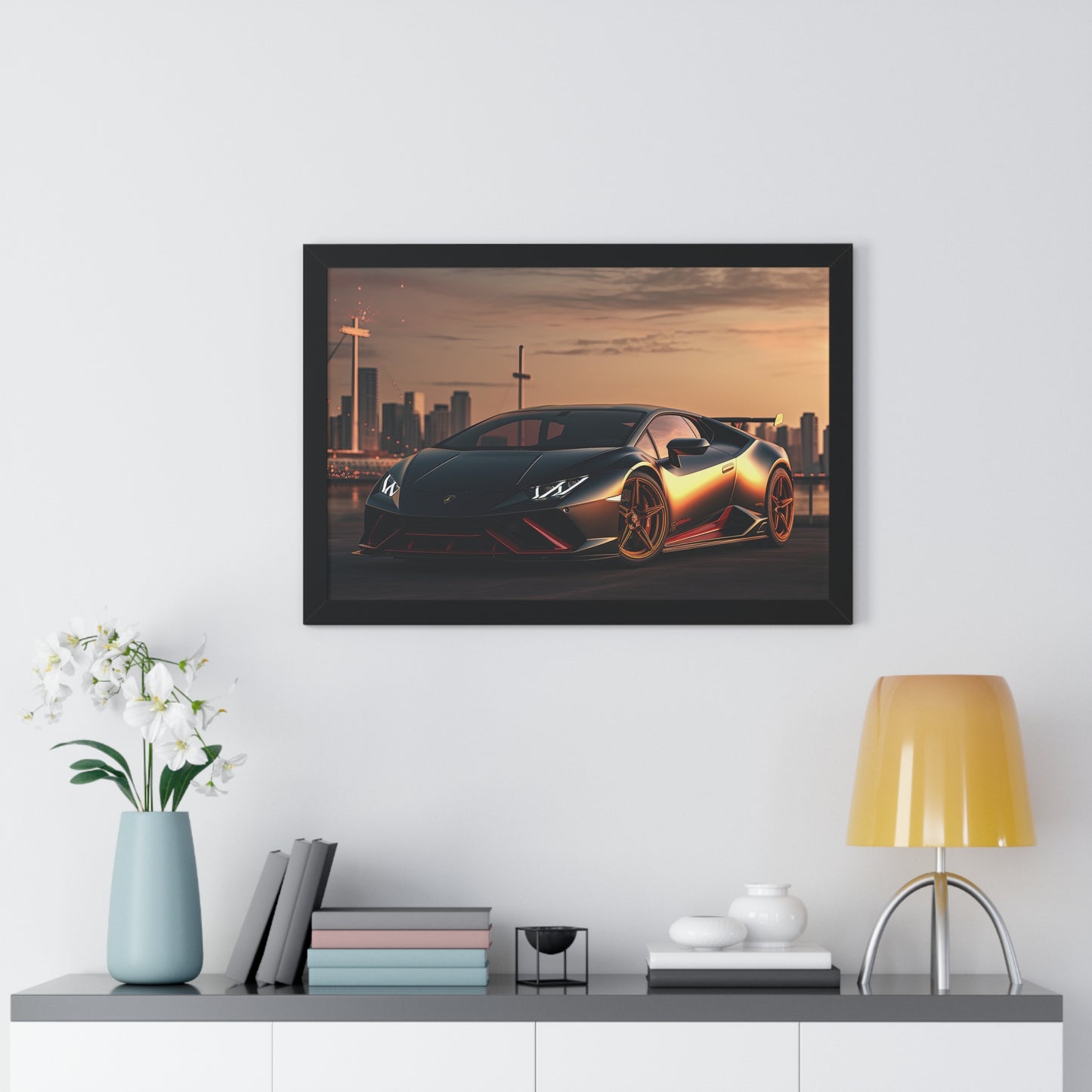 Lamborghini Flare - Framed Poster