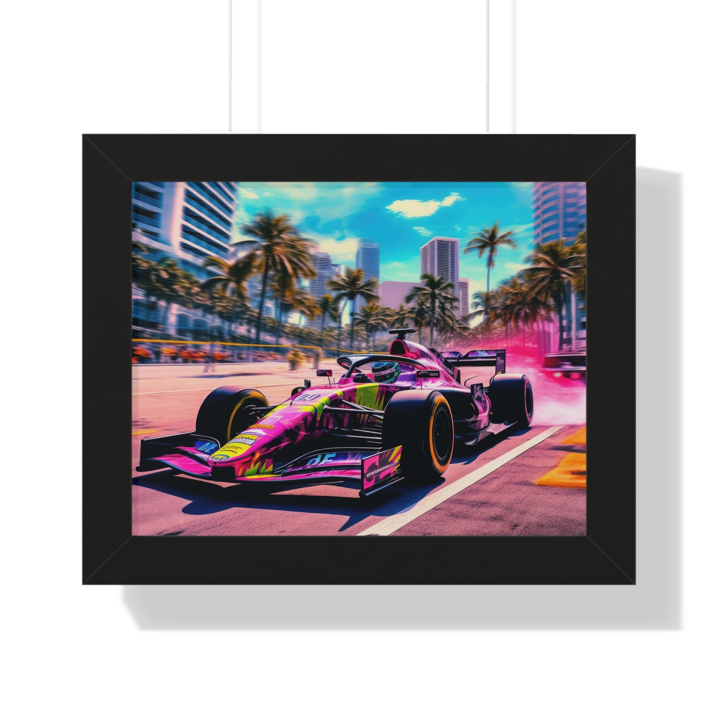 Miami Raceday Vibes - Framed Poster