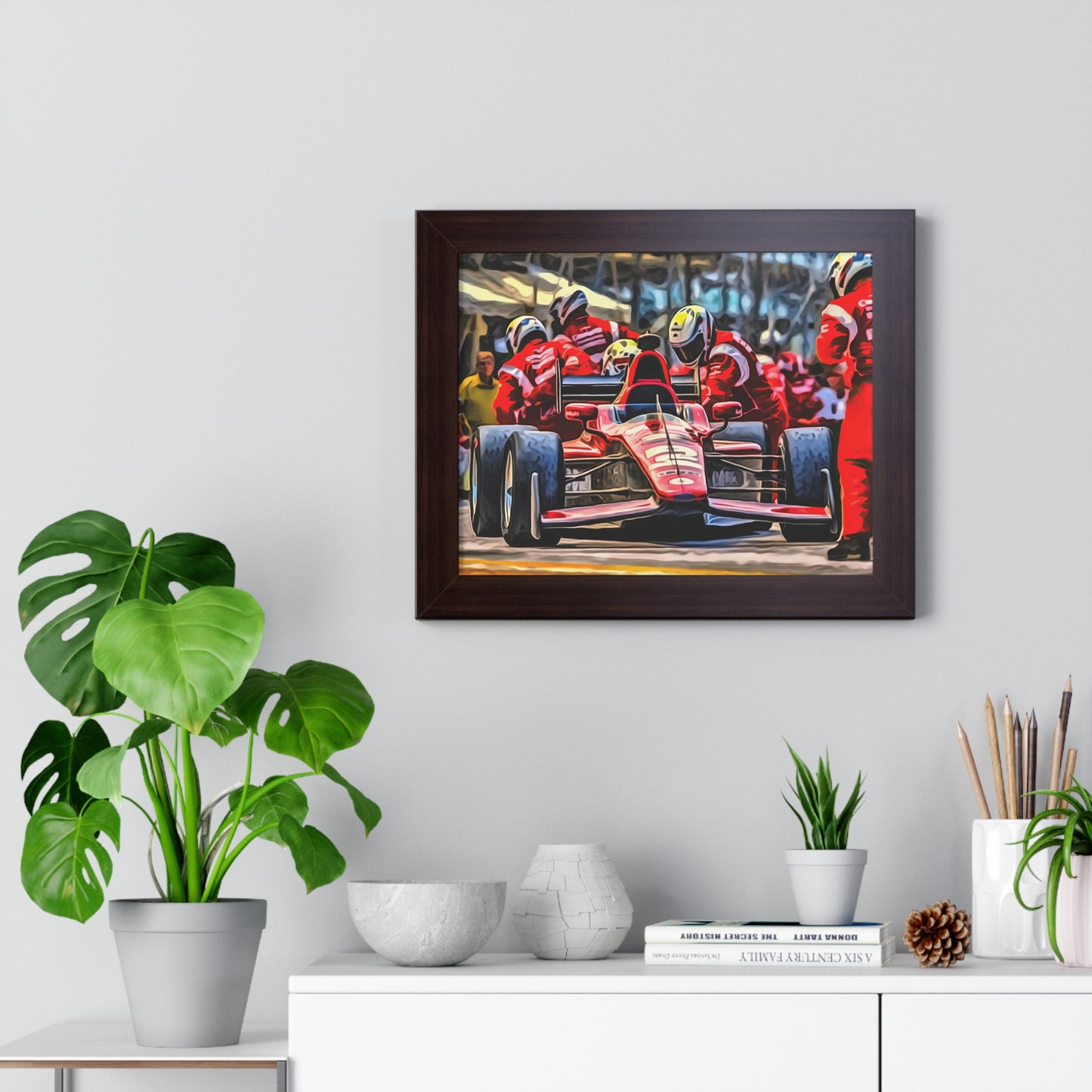 auto racing wall art