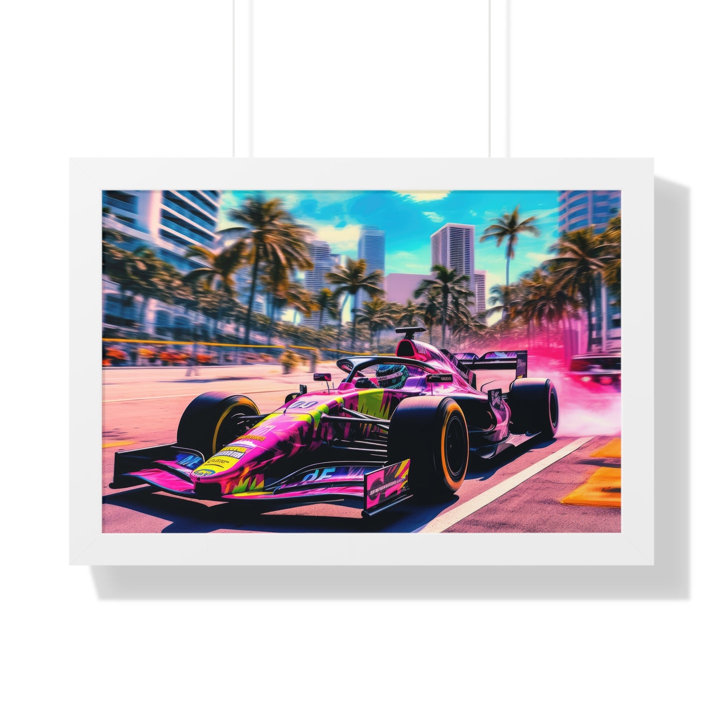 Miami Raceday Vibes - Framed Poster