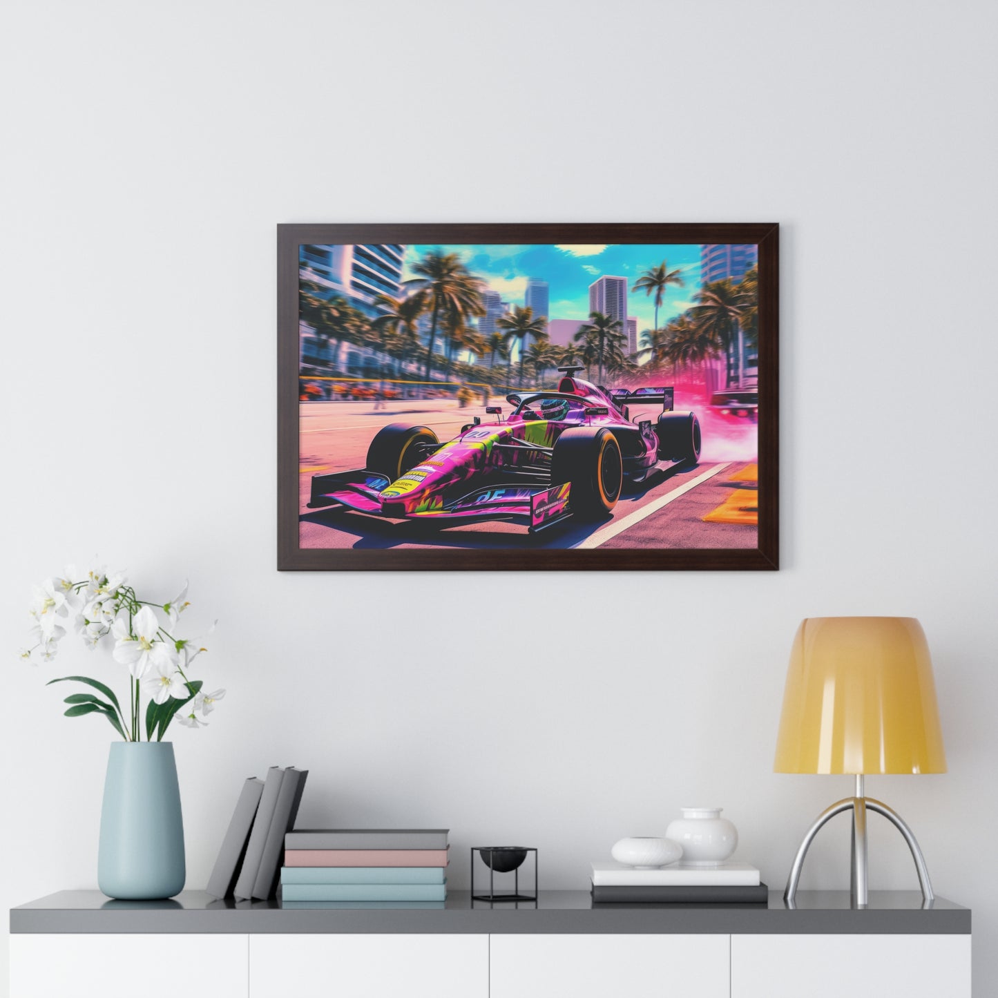 Miami Raceday Vibes - Framed Poster