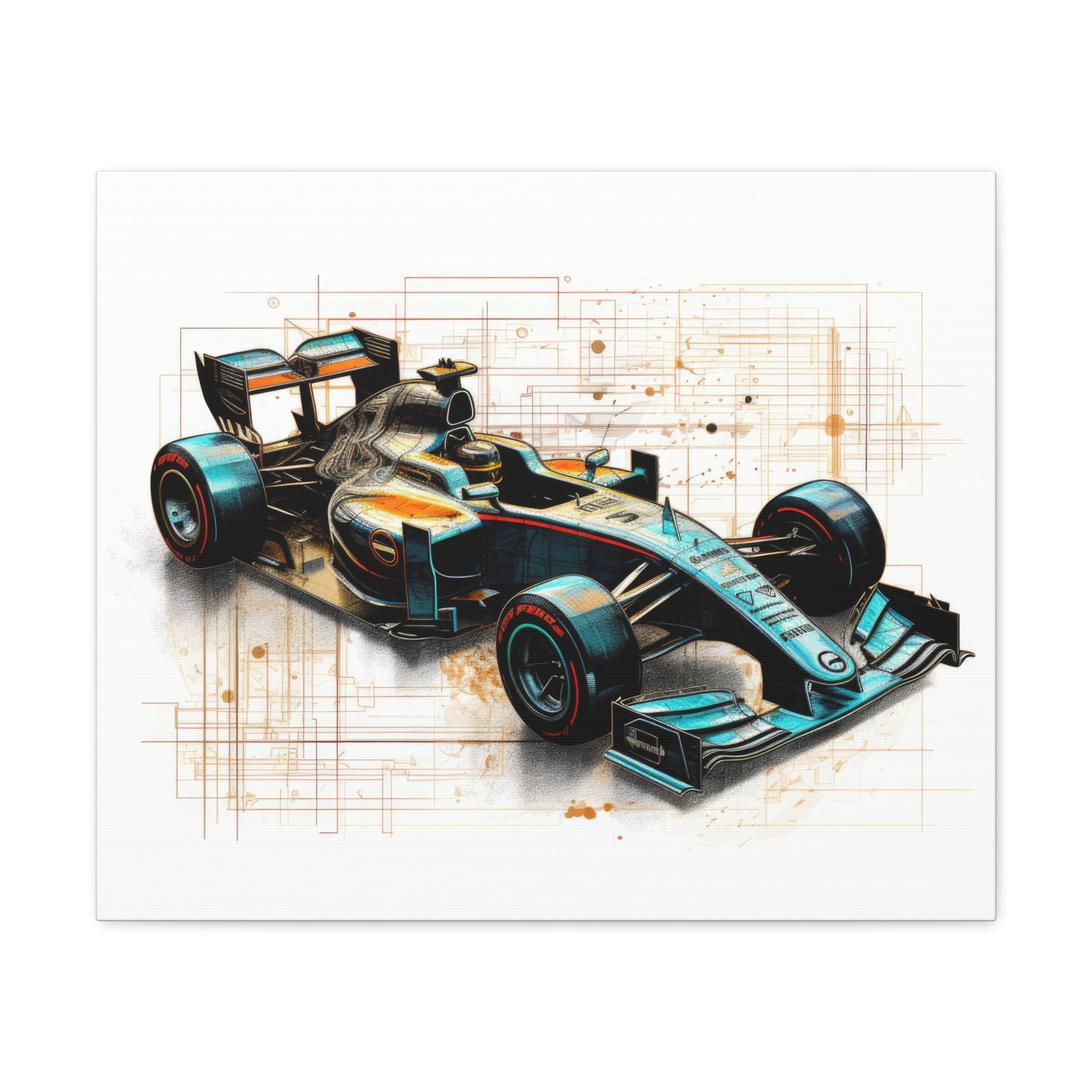 We Went Car Racing - Canvas