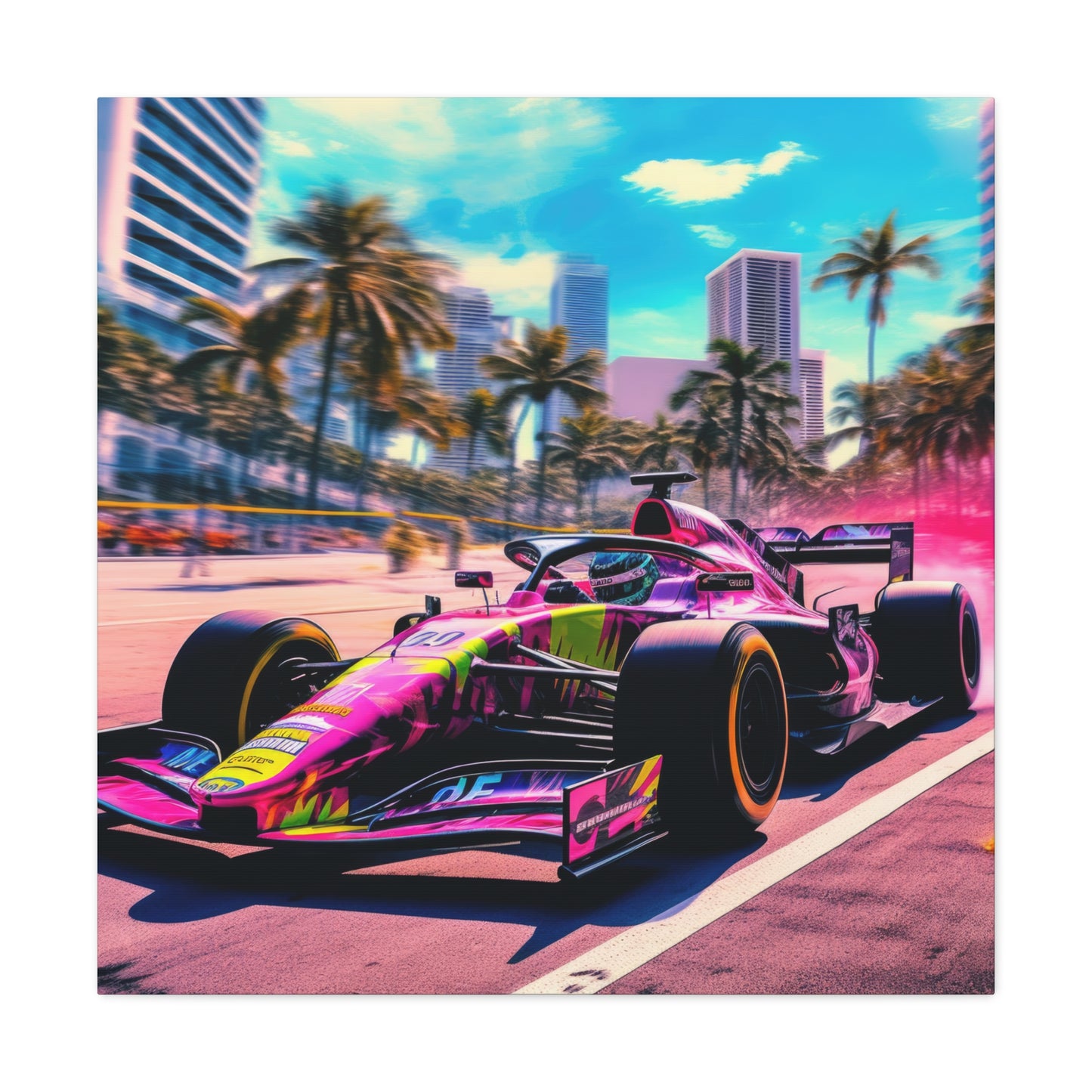 Miami Raceday Vibes - Canvas