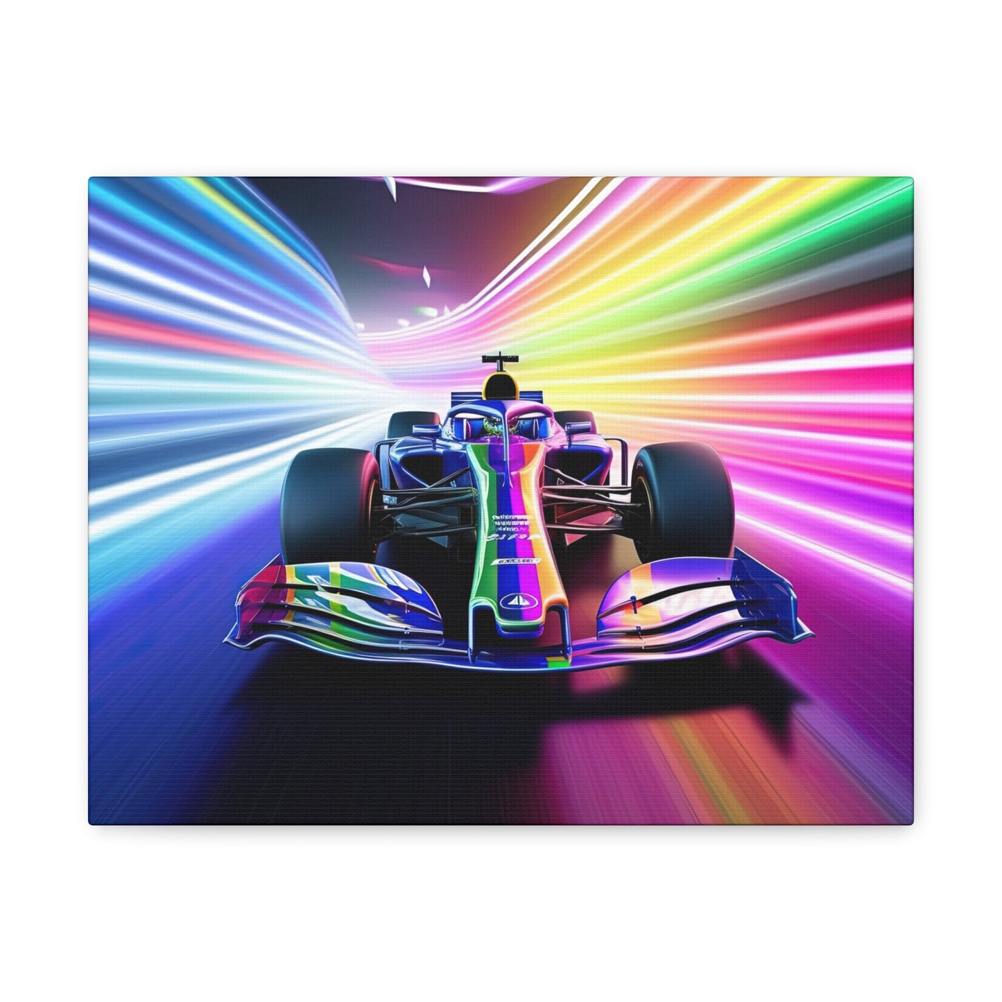 Racing in Neon Art - Canvas