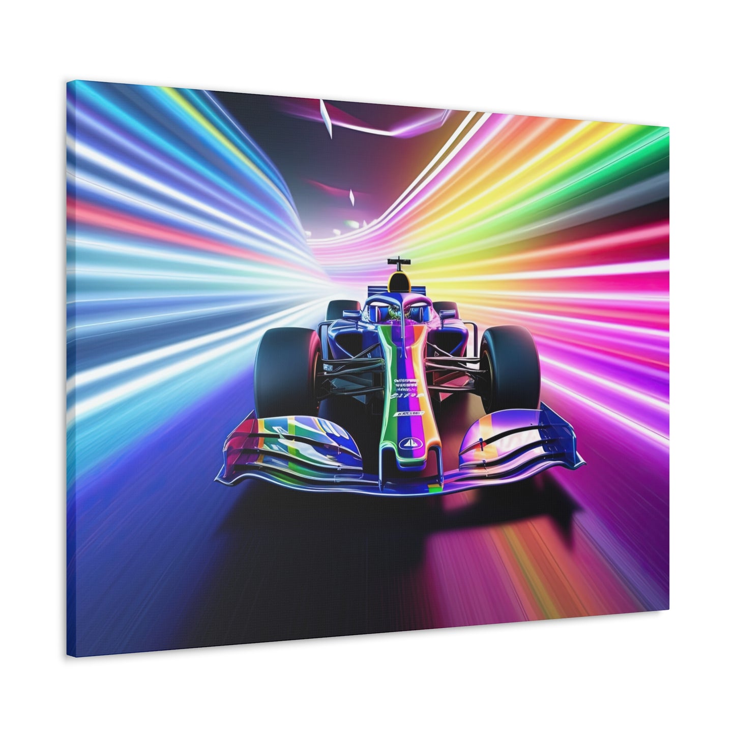 Racing in Neon Art - Canvas