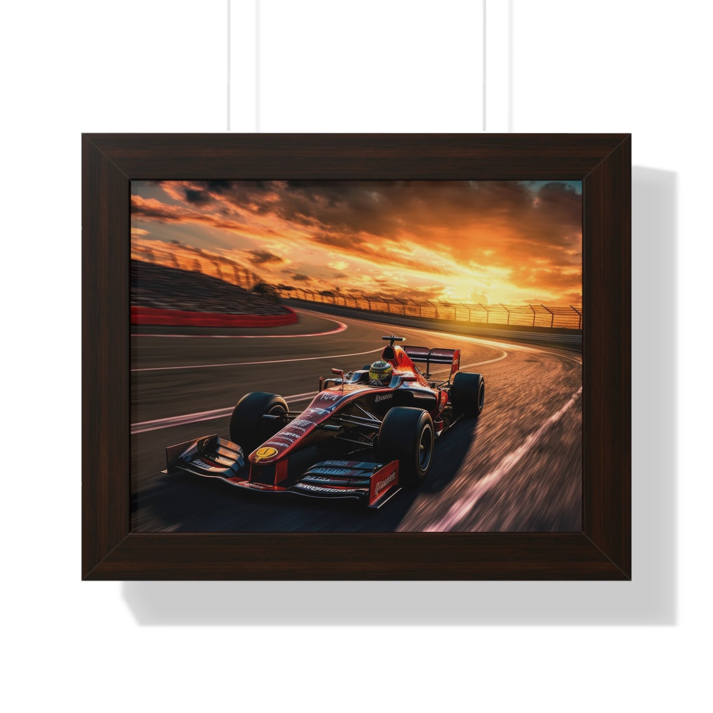 Formula Raceway Wall Art - Framed Poster