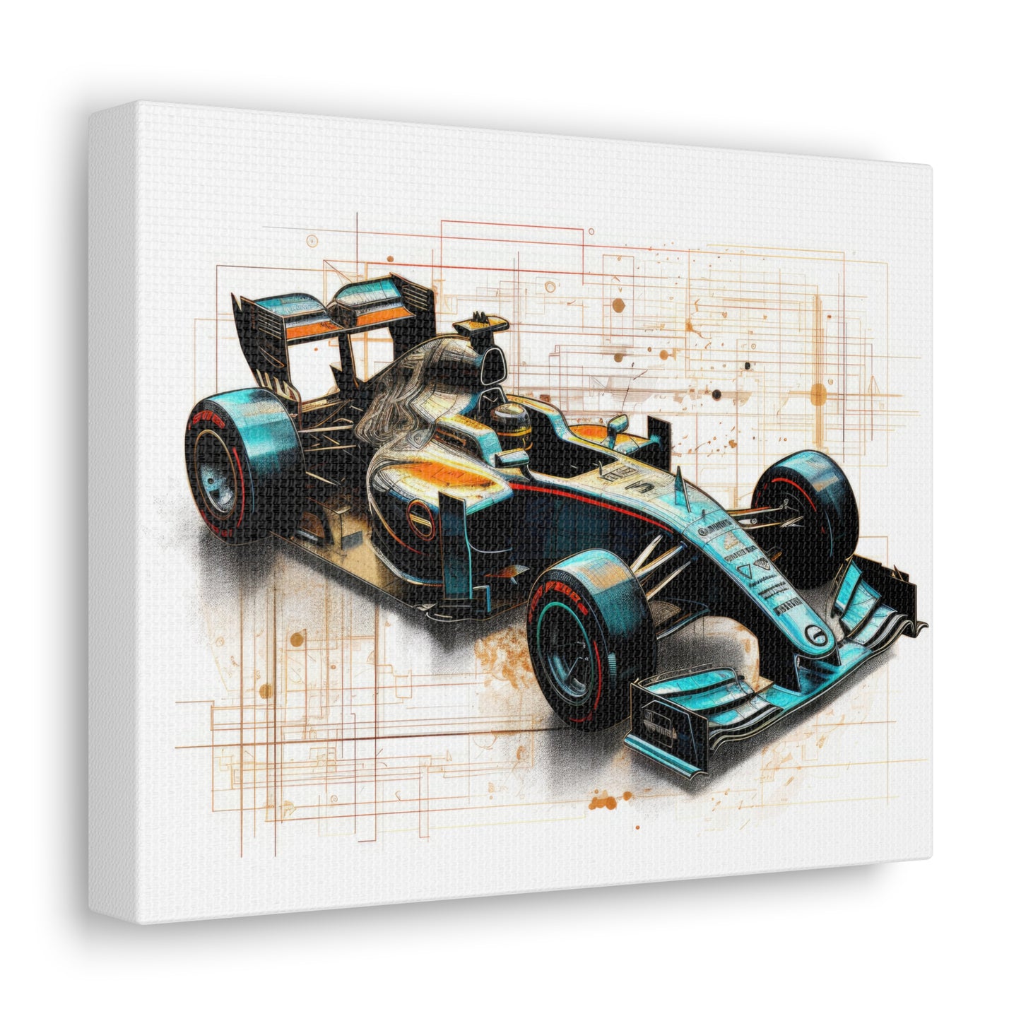 We Went Car Racing - Canvas