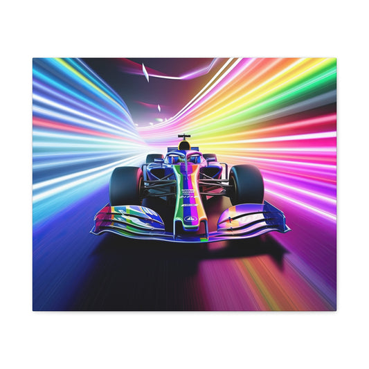 Racing in Neon Art - Canvas