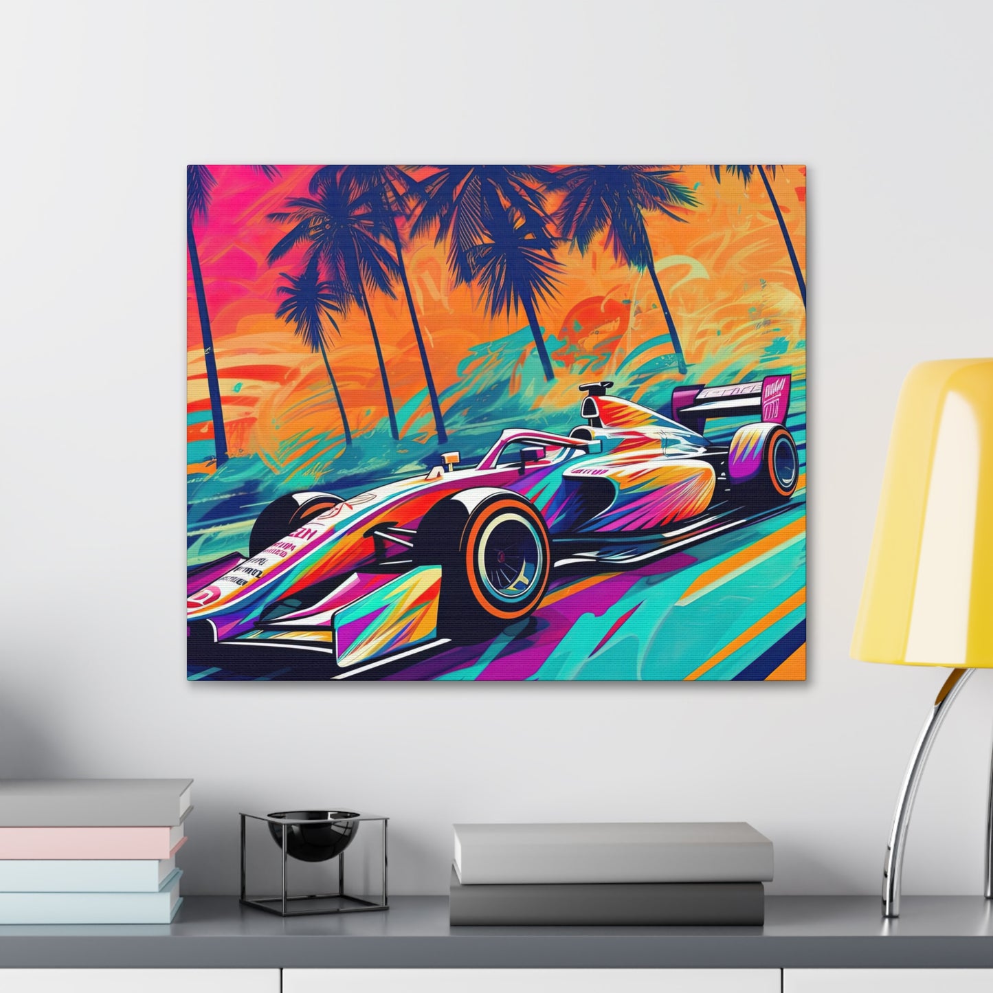 Miami Speed Formula Art - Canvas