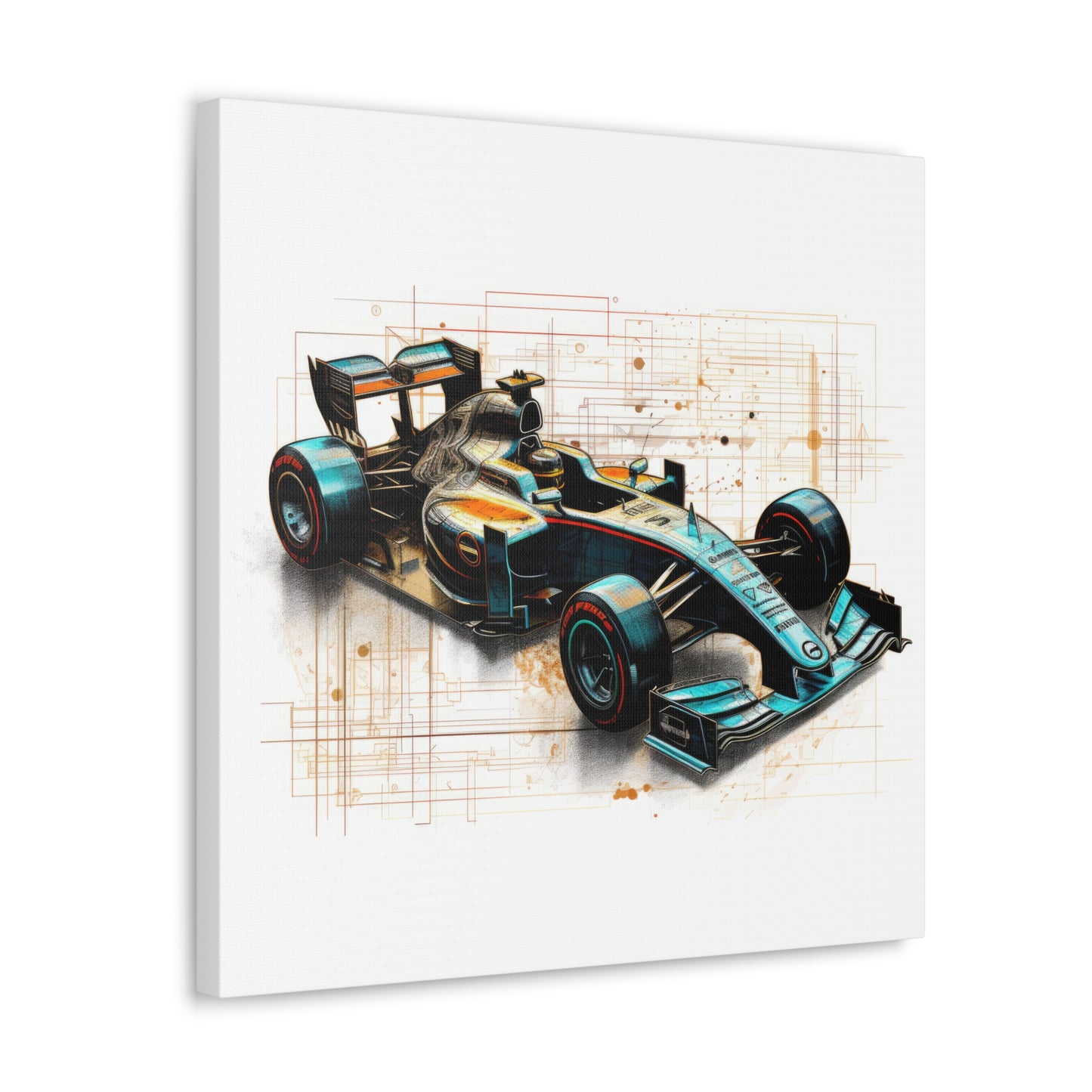 We Went Car Racing - Canvas