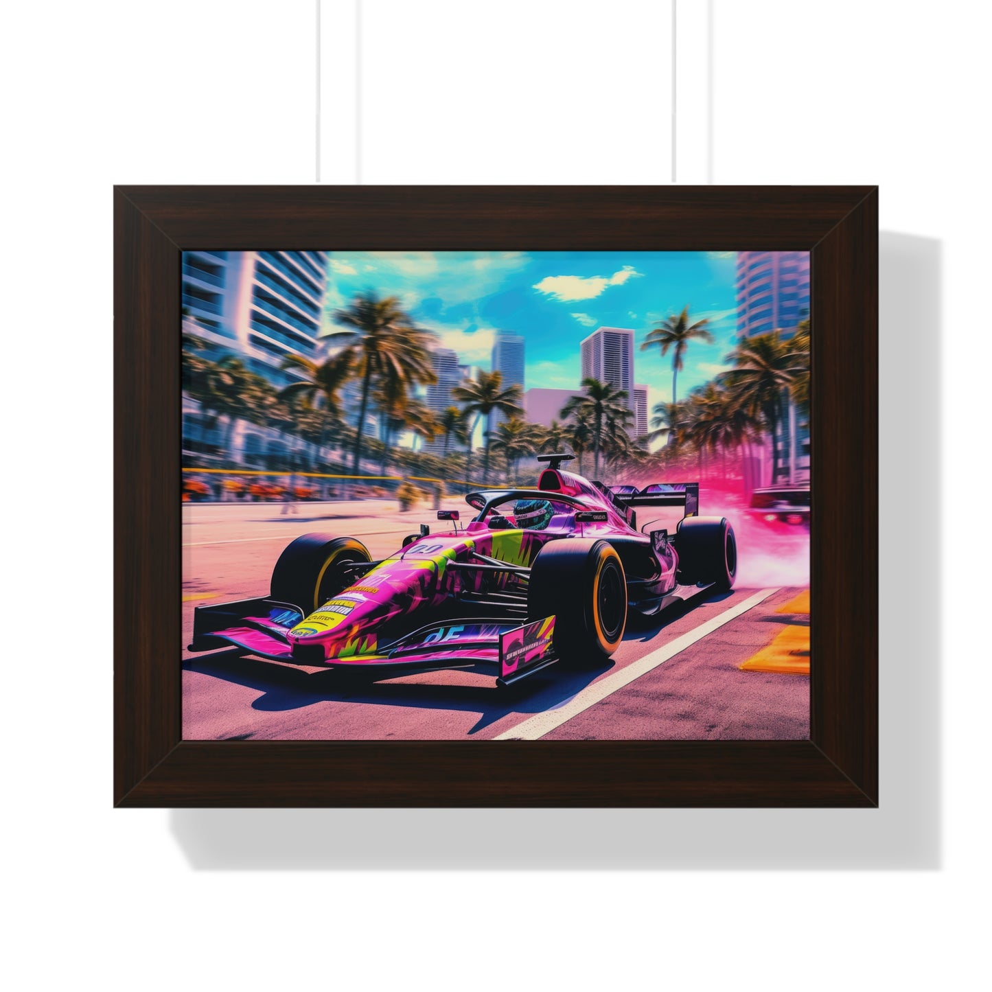 Miami Raceday Vibes - Framed Poster