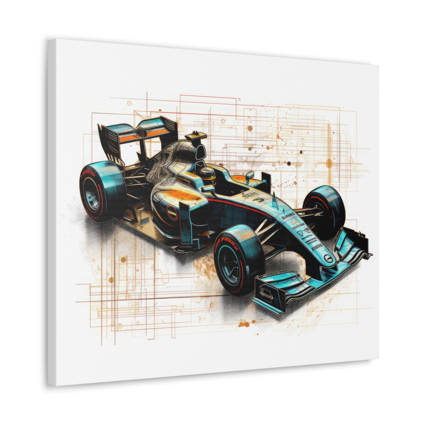 We Went Car Racing - Canvas